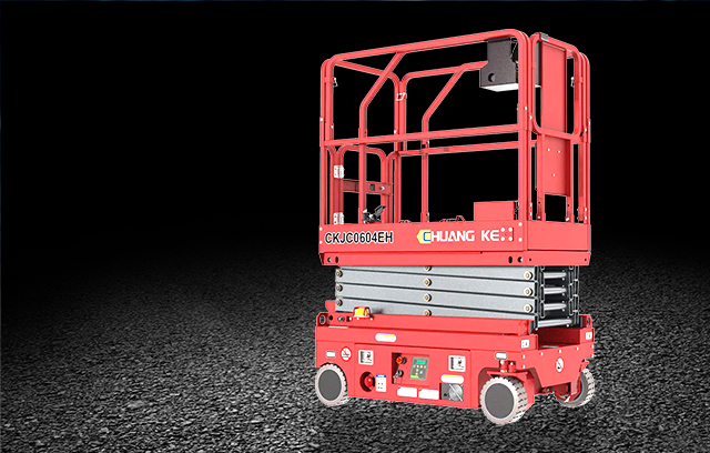 Plataforma de trabajo aéreo con elevador de tijera